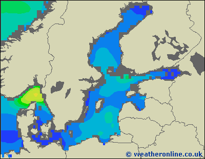 Morze Bałtyckie S - wysokości fali morskiej - so., 21.07. 20:00 CEST
