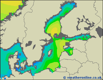 Morze Bałtyckie SE - wysokości fali morskiej - wto., 21.08. 08:00 CEST