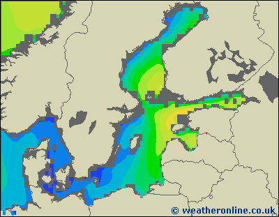 Morze Bałtyckie SE - wysokości fali morskiej - wto., 21.08. 20:00 CEST