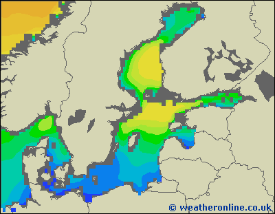 Morze Bałtyckie SE - wysokości fali morskiej - czw., 23.08. 02:00 CEST