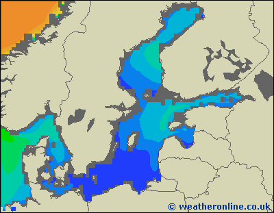 Morze Bałtyckie S - wysokości fali morskiej - czw., 18.10. 08:00 CEST