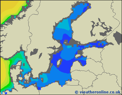 Morze Bałtyckie SE - wysokości fali morskiej - śro., 19.12. 01:00 CET