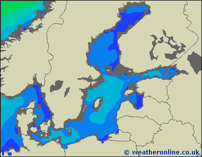 Morze Bałtyckie SE - wysokości fali morskiej - pt., 26.04. 14:00 CEST