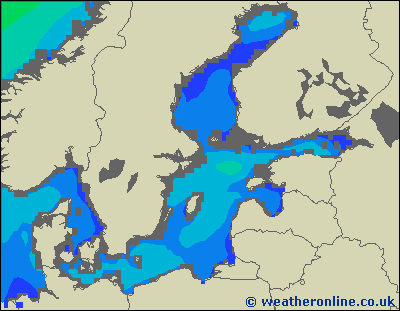 Morze Bałtyckie SE - wysokości fali morskiej - pt., 26.04. 20:00 CEST