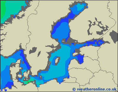 Morze Bałtyckie SE - wysokości fali morskiej - so., 27.04. 02:00 CEST