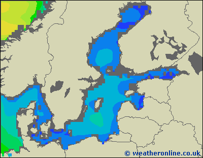 Morze Bałtyckie SE - wysokości fali morskiej - wto., 21.05. 14:00 CEST