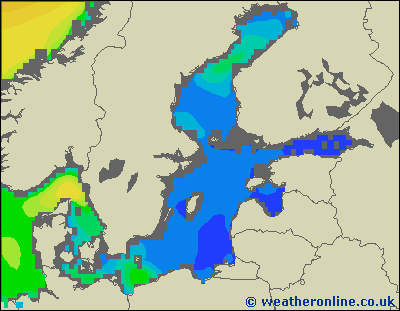 Morze Bałtyckie SE - wysokości fali morskiej - śro., 22.05. 20:00 CEST