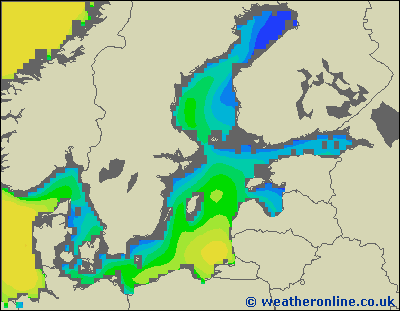 Przegląd - wysokości fali morskiej - czw., 19.09. 02:00 CEST