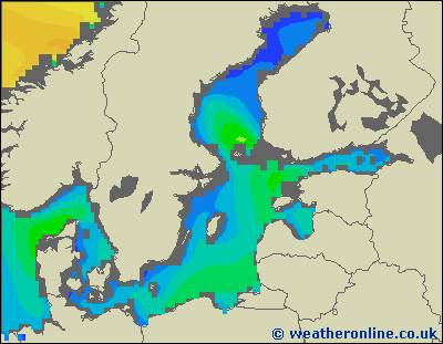 Przegląd - wysokości fali morskiej - so., 21.09. 02:00 CEST