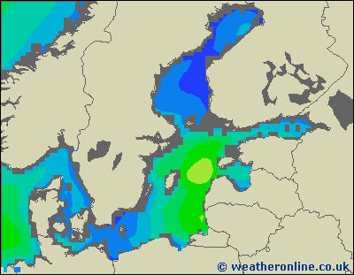 Morze Bałtyckie SE - wysokości fali morskiej - wto., 15.10. 02:00 CEST