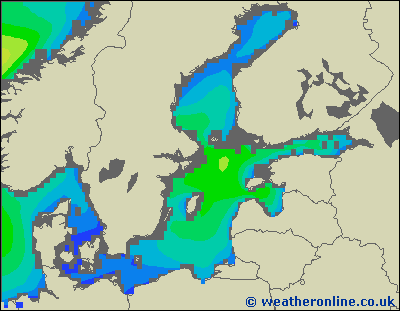 Morze Bałtyckie SE - wysokości fali morskiej - śro., 16.10. 02:00 CEST