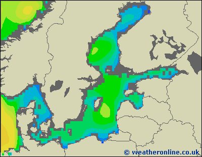 Morze Bałtyckie N - wysokości fali morskiej - wto., 19.11. 01:00 CET