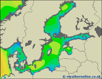 Morze Bałtyckie N - wysokości fali morskiej - wto., 19.11. 07:00 CET