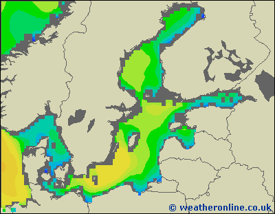 Morze Bałtyckie N - wysokości fali morskiej - wto., 19.11. 13:00 CET