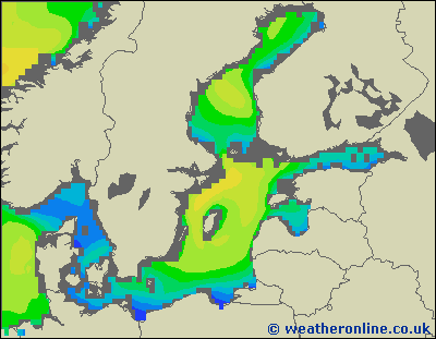 Morze Bałtyckie N - wysokości fali morskiej - śro., 20.11. 01:00 CET