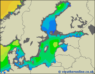 Przegląd - wysokości fali morskiej - pon., 27.01. 19:00 CET