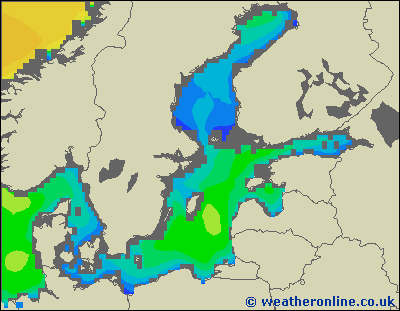 Przegląd - wysokości fali morskiej - wto., 28.01. 13:00 CET