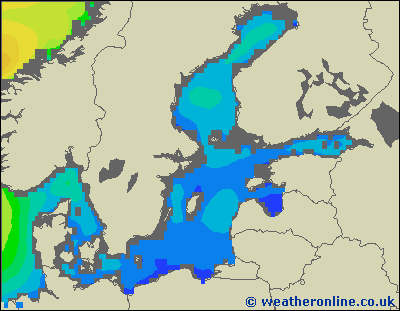 Morze Bałtyckie SE - wysokości fali morskiej - nie., 05.04. 20:00 CEST