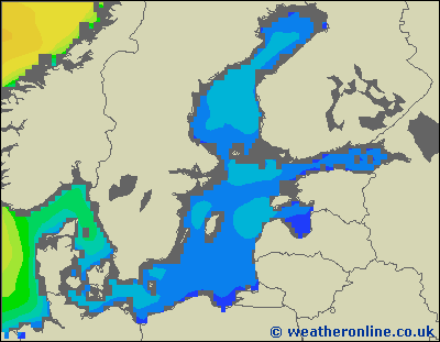 Morze Bałtyckie SE - wysokości fali morskiej - pon., 06.04. 02:00 CEST