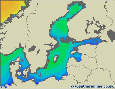 Morze Bałtyckie SE - wysokości fali morskiej - wto., 07.04. 02:00 CEST