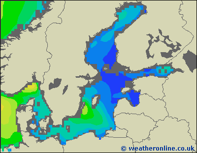 Morze Bałtyckie SE - wysokości fali morskiej - pt., 05.06. 14:00 CEST