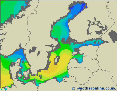 Morze Bałtyckie SE - wysokości fali morskiej - so., 06.06. 14:00 CEST
