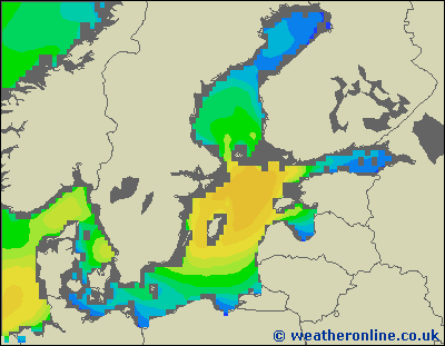 Morze Bałtyckie SE - wysokości fali morskiej - so., 06.06. 20:00 CEST