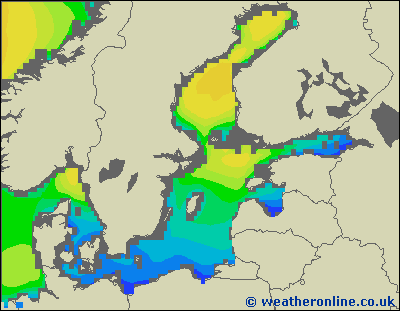 Morze Bałtyckie SE - wysokości fali morskiej - nie., 07.06. 08:00 CEST