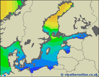 Morze Bałtyckie SE - wysokości fali morskiej - nie., 07.06. 14:00 CEST