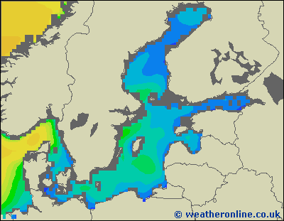 Morze Bałtyckie SE - wysokości fali morskiej - so., 26.09. 02:00 CEST