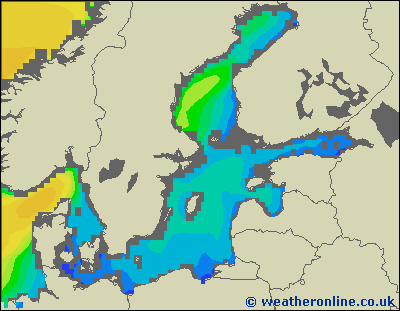 Morze Bałtyckie SE - wysokości fali morskiej - so., 26.09. 08:00 CEST