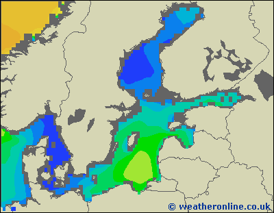 Morze Bałtyckie N - wysokości fali morskiej - so., 28.11. 19:00 CET