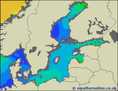 Morze Bałtyckie N - wysokości fali morskiej - nie., 29.11. 19:00 CET