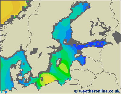 Zatoka Botnicka - wysokości fali morskiej - czw., 28.01. 19:00 CET