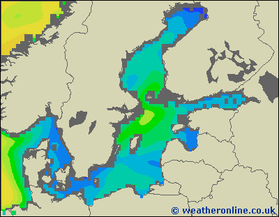 Zatoka Botnicka - wysokości fali morskiej - pt., 29.01. 13:00 CET