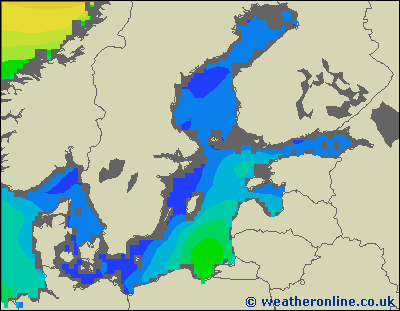 Morze Bałtyckie SE - wysokości fali morskiej - czw., 15.04. 02:00 CEST