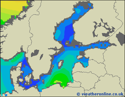 Morze Bałtyckie SE - wysokości fali morskiej - czw., 15.04. 08:00 CEST