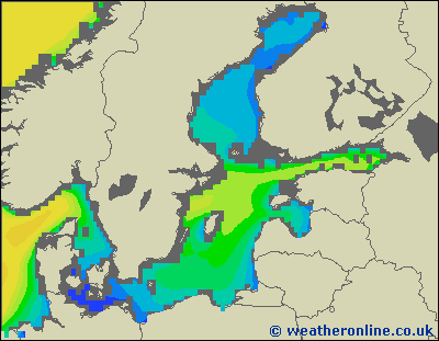 Morze Bałtyckie SE - wysokości fali morskiej - nie., 28.11. 07:00 CET