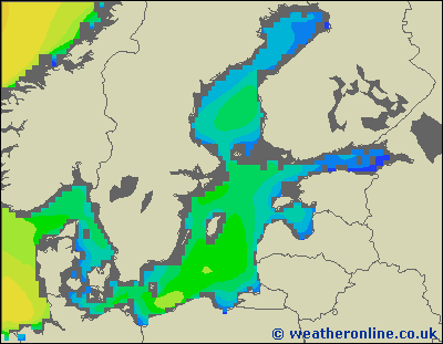 Morze Bałtyckie SE - wysokości fali morskiej - nie., 02.10. 02:00 CEST