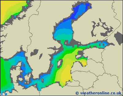 Morze Bałtyckie SE - wysokości fali morskiej - wto., 04.10. 14:00 CEST