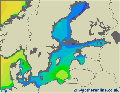 Morze Bałtyckie SE - wysokości fali morskiej - śro., 05.10. 02:00 CEST