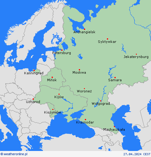   Europa mapy prognostyczne