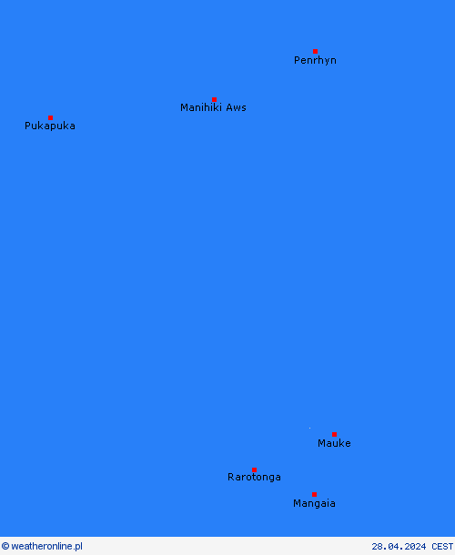  Wyspy Cooka Oceania mapy prognostyczne