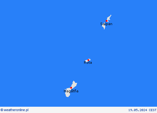  Mariany Oceania mapy prognostyczne