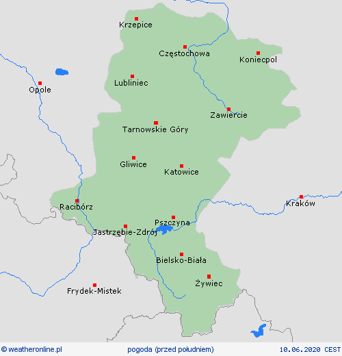 przegląd  Polska mapy prognostyczne