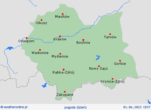 przegląd Mali Polska mapy prognostyczne