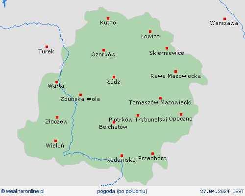 przegląd  Polska mapy prognostyczne