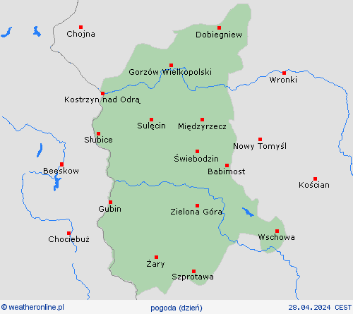 przegląd  Polska mapy prognostyczne