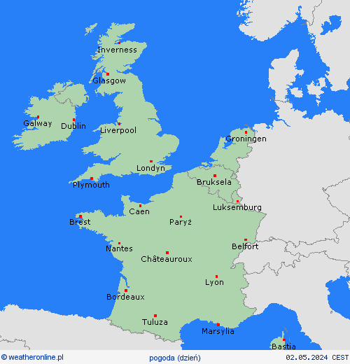 przegląd  Europa mapy prognostyczne