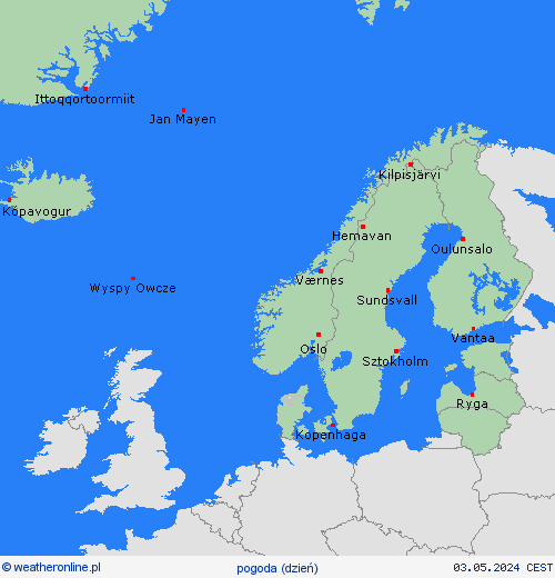 przegląd  Europa mapy prognostyczne